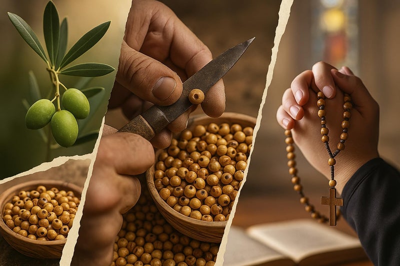 ZULUF 5mm Olive Wood Beads – Jerusalem Holy Land Round Wooden Small Beads for Crafts (60pcs) Bracelet Rosary Jewelry Making Supplies/Cuentas para Hacer Rosarios Católicos BEAD002 - Image 5