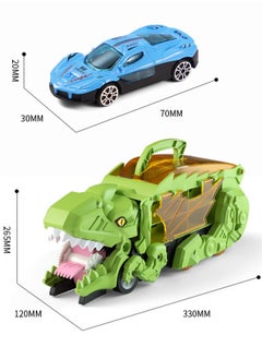 Generic Red Dinosaur Truck Toy Set, Transport Car,Storage Car Toy Set, Portable Container Truck With 6 Small Alloy Cars  - Image 3