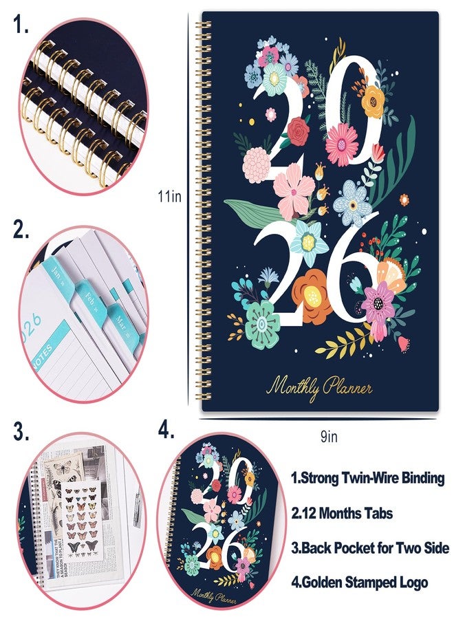 Lemome 2026-2027 Monthly Planner - 2026 Planner from Jan. 2026 - Dec. 2026, Monthly Calendar 2026 with Inner Pocket, 8.5" x 11" - Image 3