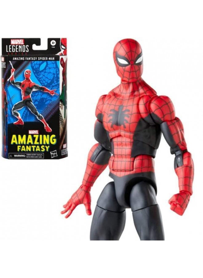 Spider-Man Spider-Man Marvel Legends Series 60th Anniversary Amazing Fantasy 6-inch Classic Comics Action Figures for 4+ Years, 9 Accessories  - Image 1