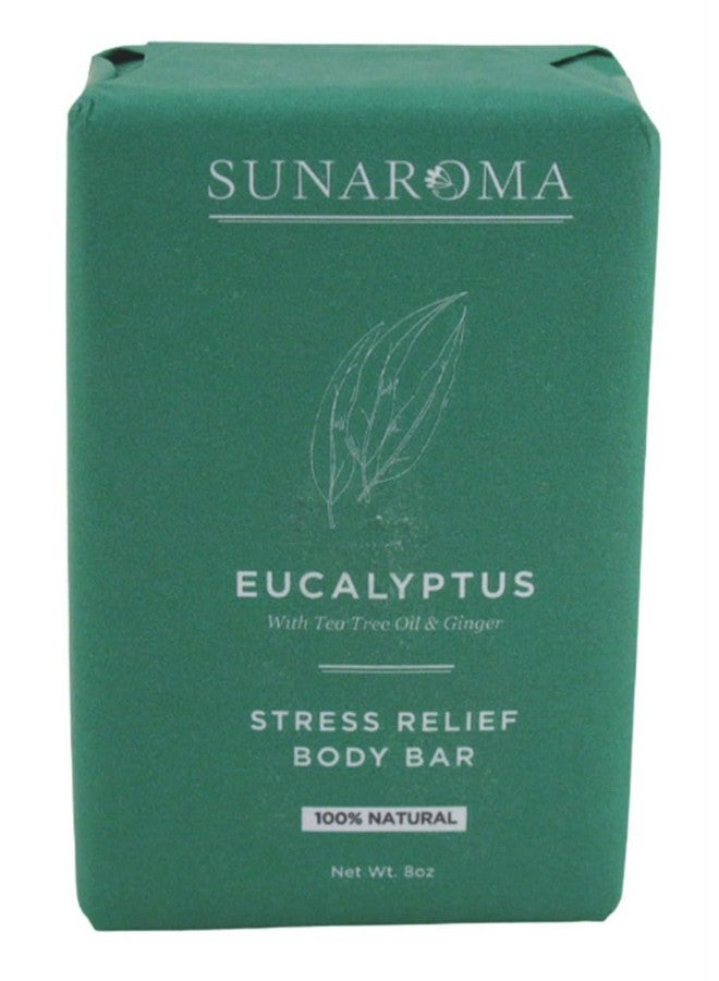 Sunaroma Soap Bar Eucalyptus With Tea Tree + Ginger 8 Ounce (2 Pack) - Image 3