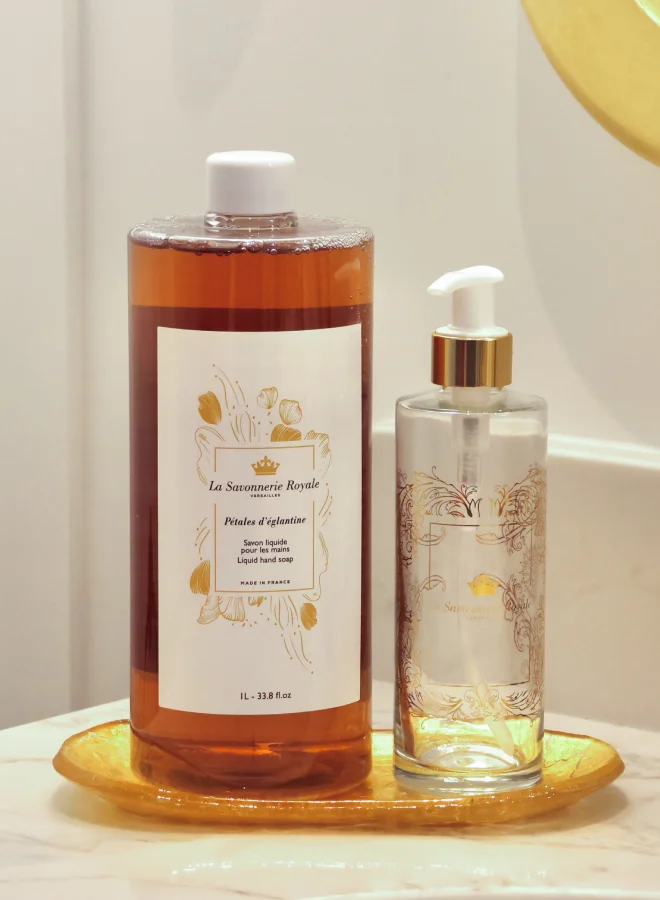 La Savonnerie Royale Liquid hand soap - Refill bottle - 1L - Pétales d'églantine