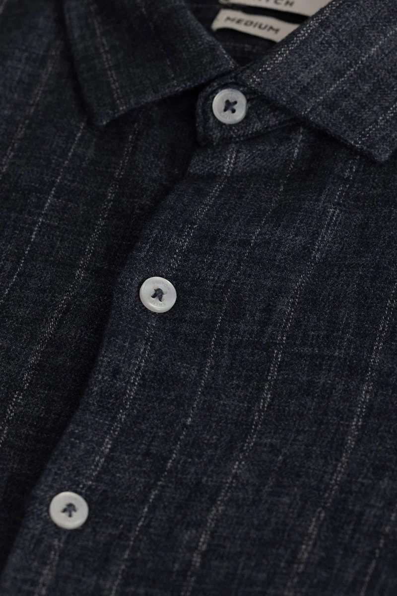 SNITCH Navy Stripes Shirt