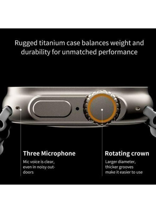 TiLECC T800 Ultra Smart Watch Ultra 8 Door Access Smartwatch -black - Image 2