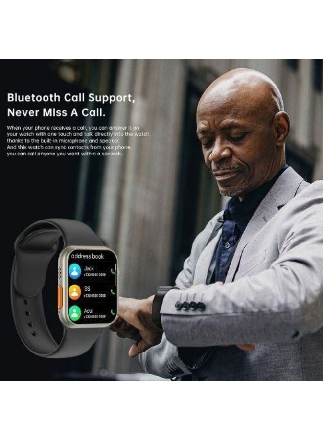 TiLECC T800 Ultra Smart Watch Ultra 8 Door Access Smartwatch -black - Image 3