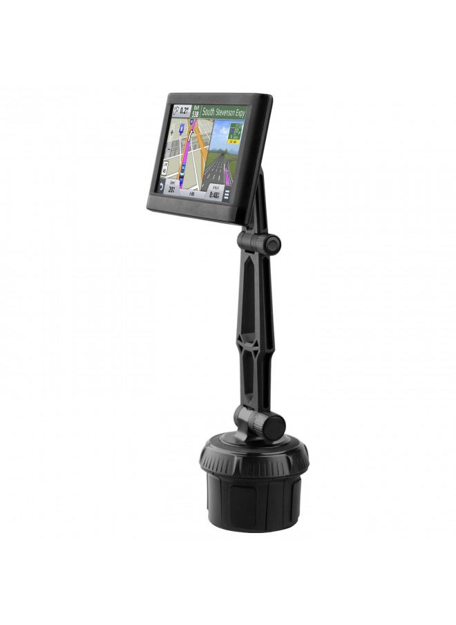 1Zero GPS Car Mount Cup Holder with Adjustable Arm for Garmin - Replacement GPS Cupholder Ball Mount for Garmin Nuvi Dezl Drive Drivesmart Zumo Driveassist DriveLuxe StreetPilot RV Portable Navigator  - Image 1