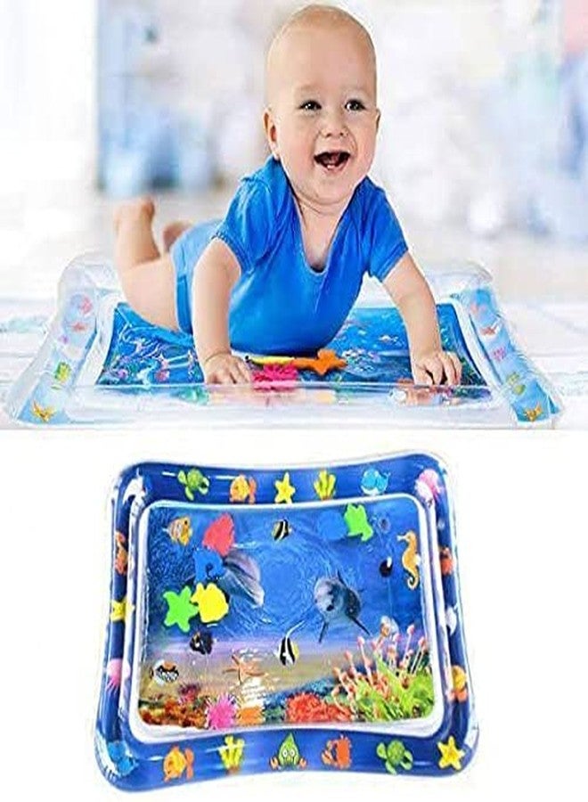 PRIMEFAIR Water Play Mat for Infants & Toddlers Fun Tummy Time Play Activity Baby Playmats Leakproof BPA Free Water Mat Toy for Baby's Stimulation Growth (Blue) - Image 1