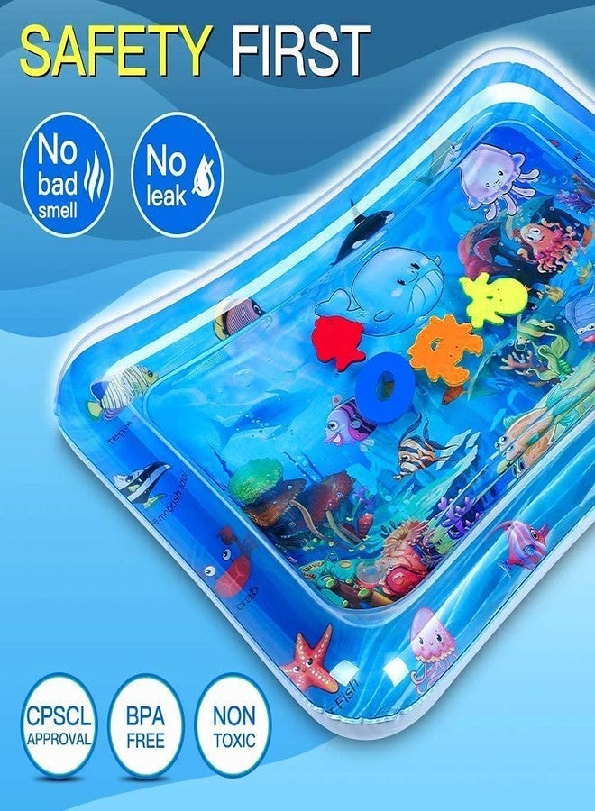 PRIMEFAIR Water Play Mat for Infants & Toddlers Fun Tummy Time Play Activity Baby Playmats Leakproof BPA Free Water Mat Toy for Baby's Stimulation Growth (Blue) - Image 5