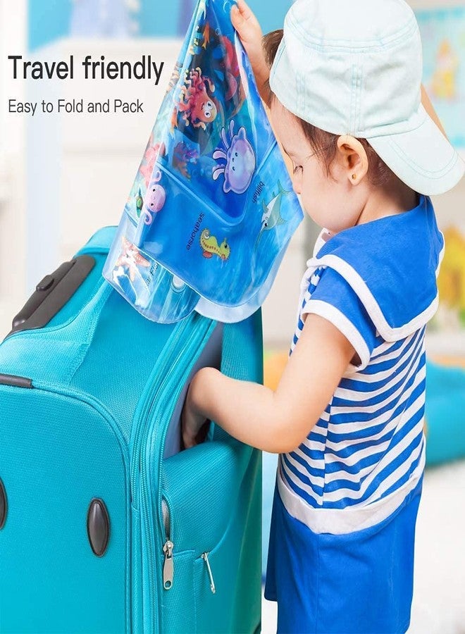 PRIMEFAIR Water Play Mat for Infants & Toddlers Fun Tummy Time Play Activity Baby Playmats Leakproof BPA Free Water Mat Toy for Baby's Stimulation Growth (Blue) - Image 4