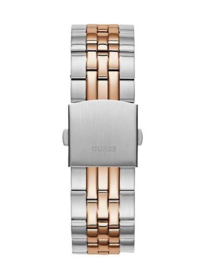 GUESS ساعة غس للرجال بلون فضي/بلون وردي ذهبي كواتز W1107G3 - Image 4