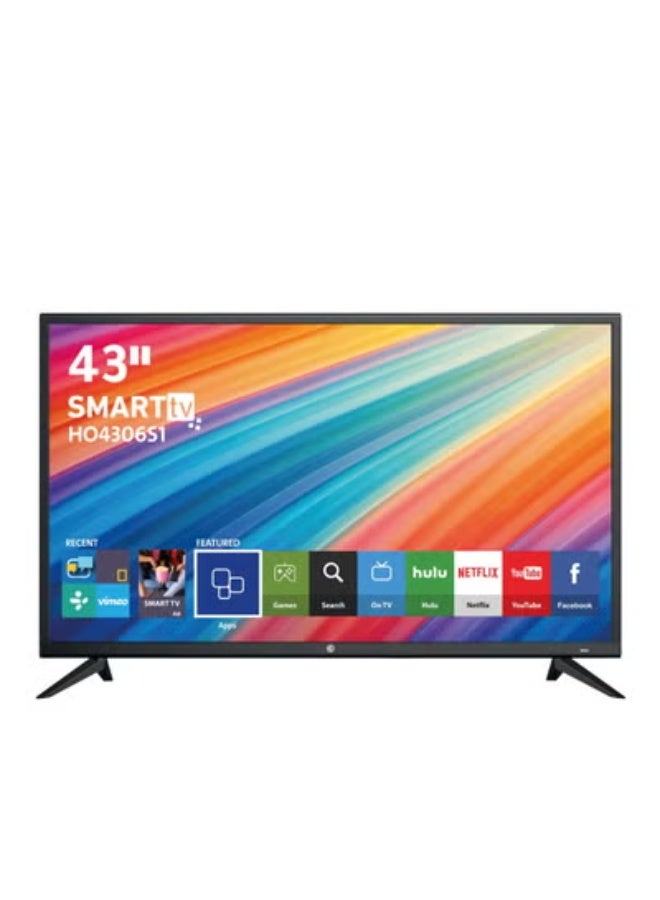 هوهو تليفزيون سمارت اندرويد ال اي دي فل اتش دي 43 بوصة مع ريموت كنترول - HK4306S1