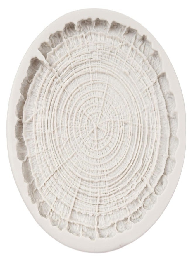 FCKEMLDS Tree Stump Fondant Mold Tree Bark Silicone Mold Log Slice Molds For Cake Decoration Cupcake Topper Chocolate Candy Polymer Clay Gum Paste - Image 5
