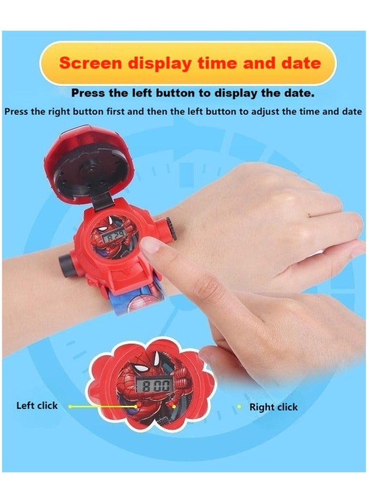 Spider Man Projection Watch Light Up Toy Gift for Children - Image 2