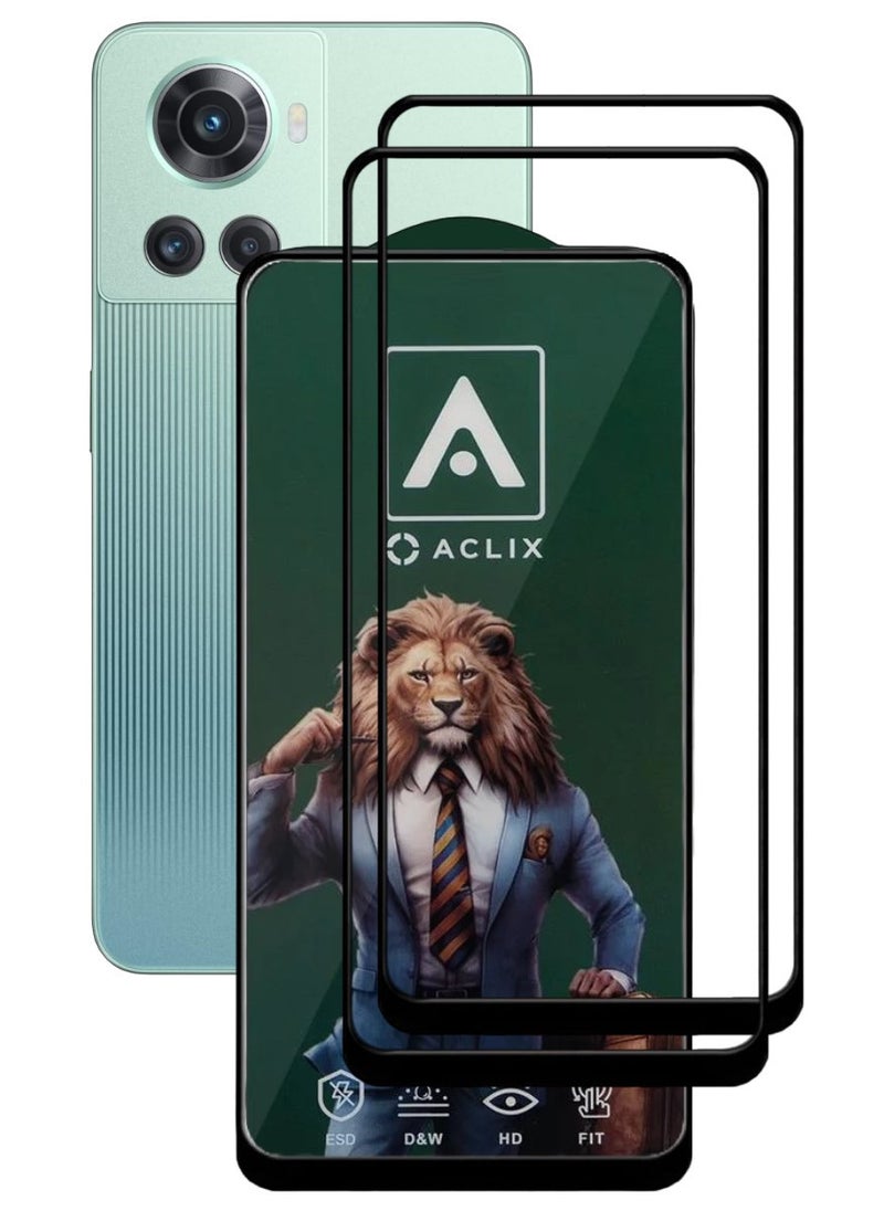 أكاليكس قطعتين، حماية شاشة،  لهاتف ون بلس 10R، جودة ممتازة. - Image 1