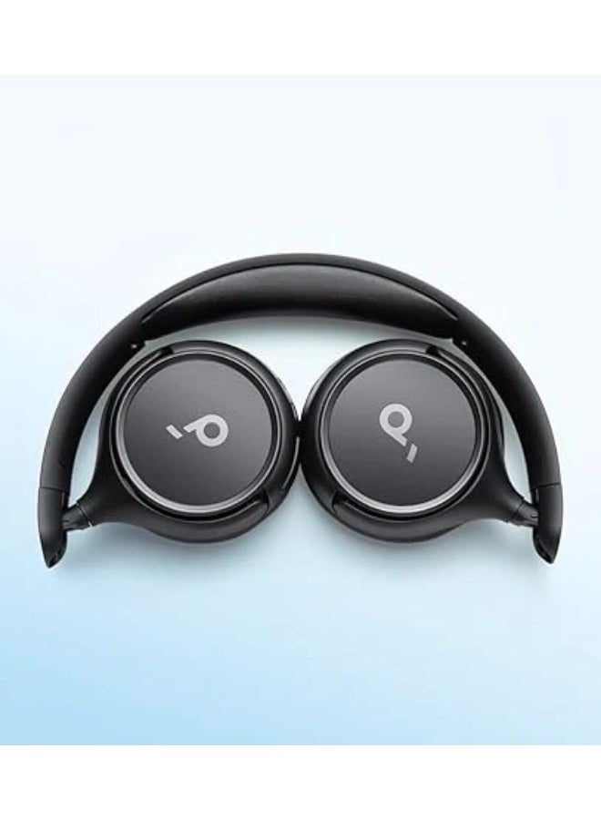 Anker Soundcore H30i Wireless Bluetooth On-Ear Headphones – 70 Hours Playtime, Bluetooth 5.3, Lightweight Foldable Design, USB-C Fast Charging, Powerful Sound with Deep Bass, Built-in Microphone – Black - Image 1