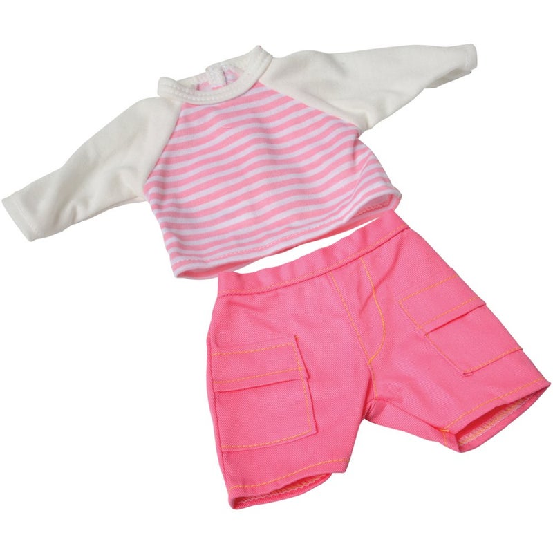 Constructive Playthings-GAN-61 Washable Clothing for 12-14 Inch Baby Dolls, Set of 4 Outfits - Image 2