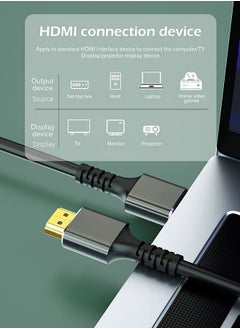مي فازا كابل HDMI 2.1 - 8K و 4K - سلك HDMI فائق السرعة - مناسب لشاشات الكمبيوتر وأجهزة العرض والتلفزيون و PS5 و Xbox و Switch  - Image 3