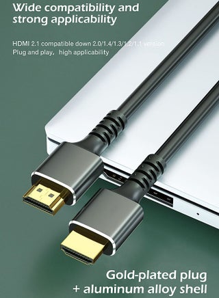 8K HDMI 2.1 Cable - Support 8K@60Hz, 4K@120Hz, 2K@240Hz, 1080P@240Hz, 48Gbps, 3D, HDR, HDCP, eARC, Dolby - Ultra High Speed HDMI Cord for Laptop, Computer, Monitor, Projectors, TV, PS4, PS5, Xbox, Switch, HDTV - view 5
