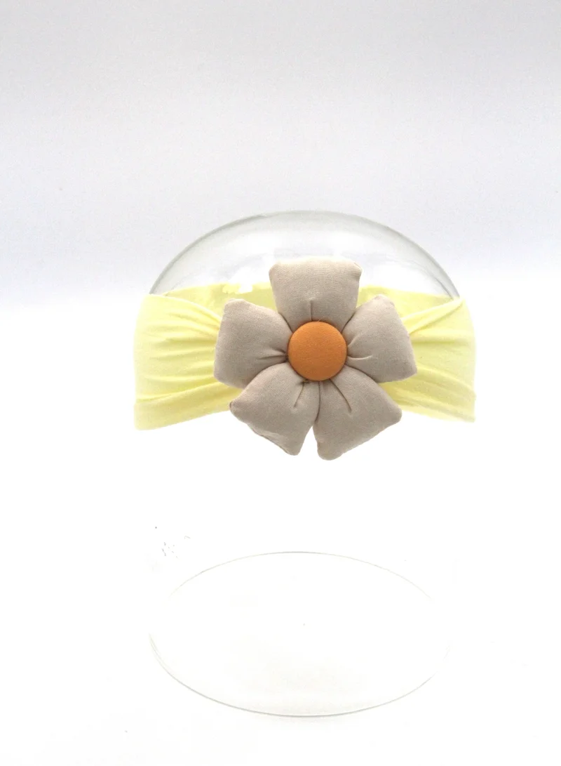 دىدانيالا Amirah Glasses and Flower Headband Set For Babies and Girls - Yellow
