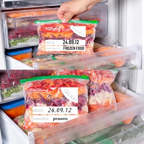 BEIDOU-PAC Combo Slider Storage Bags, 350 Count Resealable Variety Pack with Organizer, Reclosable Clear Plastic Snack, Sandwich, Quart,Gallon Size Bags (Variety Pack) - Image 4