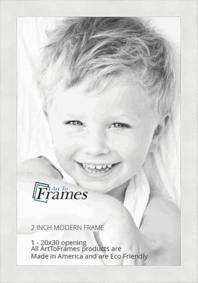 20x30 Inch White Picture Frame This 2 Custom Poster Frame is Modern White Frame for Your Art or Photos WOMFRBW7407420x30