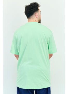 Adidas Men Sportswear Fit Short Sleeves Outdoor T-Shirt, Mint  - Image 3