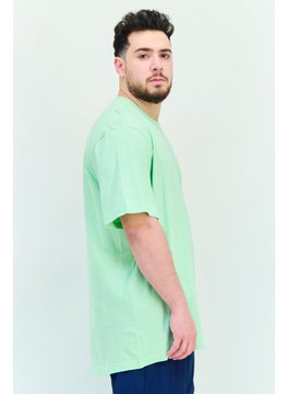 Adidas Men Sportswear Fit Short Sleeves Outdoor T-Shirt, Mint  - Image 2