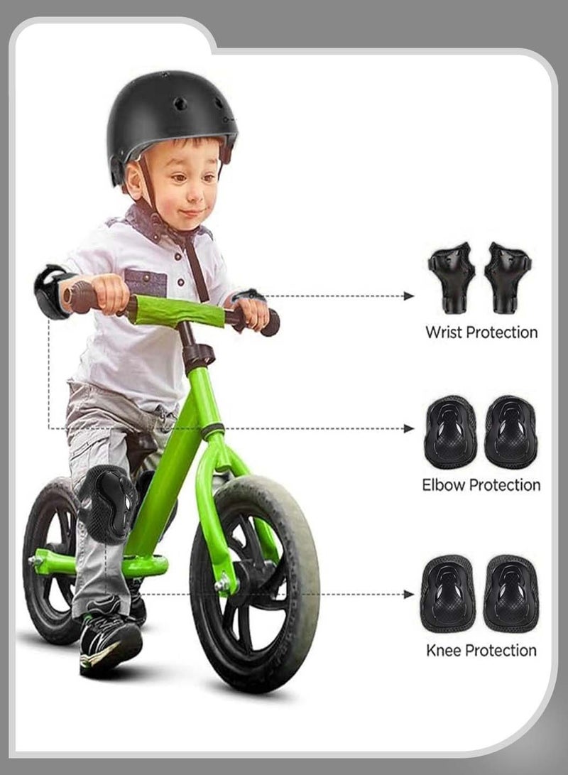 Moovant 6PCS Adjustable Multi-Sport Protective Gear Set for Kids Skate Pads Knee and Elbow Pads & Wrist Guards for Roller Skates, Cycling, BMX Bike, Skateboard, Inline Skating, Scooter Riding Sports - Image 2