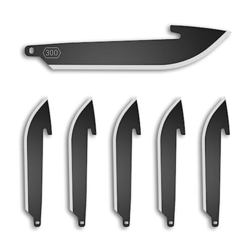 OUTDOOR EDGE RazorSafe 3" Black Drop-Point | 6 Pack of Black EDC Drop Point Blades | Compatible 3" Razor Blade Knives | Perfect for Work & Everyday Carry - Image 1