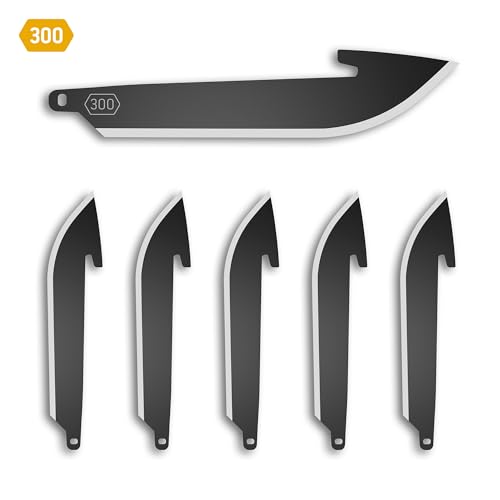 OUTDOOR EDGE RazorSafe 3" Black Drop-Point | 6 Pack of Black EDC Drop Point Blades | Compatible 3" Razor Blade Knives | Perfect for Work & Everyday Carry - Image 5