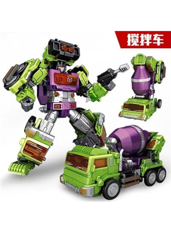 Deformation Oversize Toys Robot Devastator TF Engineering Combiner 6 in 1 Action Figure Car Truck Model(Green Version) - Image 4