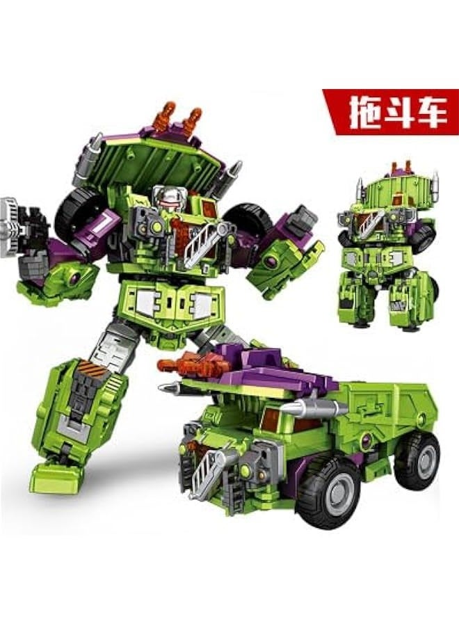 Deformation Oversize Toys Robot Devastator TF Engineering Combiner 6 in 1 Action Figure Car Truck Model(Green Version) - Image 3