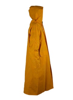 KSEIBI Heavy Duty Raincoat, Yellow, Constructed with PVC, with Head-Cover, for Outdoor Activities, Construction Workers, Farmers, Hooded Rain coat Rainwear for Waterproof Work, Breathable, Rain Jacket Poncho  - Image 3