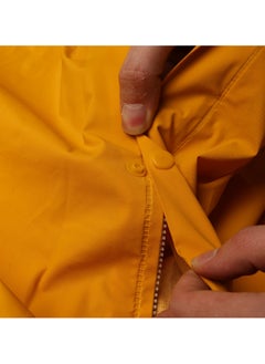 KSEIBI Heavy Duty Raincoat, Yellow, Constructed with PVC, with Head-Cover, for Outdoor Activities, Construction Workers, Farmers, Hooded Rain coat Rainwear for Waterproof Work, Breathable, Rain Jacket Poncho  - Image 4