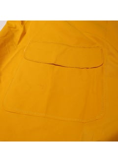 KSEIBI Heavy Duty Raincoat, Yellow, Constructed with PVC, with Head-Cover, for Outdoor Activities, Construction Workers, Farmers, Hooded Rain coat Rainwear for Waterproof Work, Breathable, Rain Jacket Poncho  - Image 5