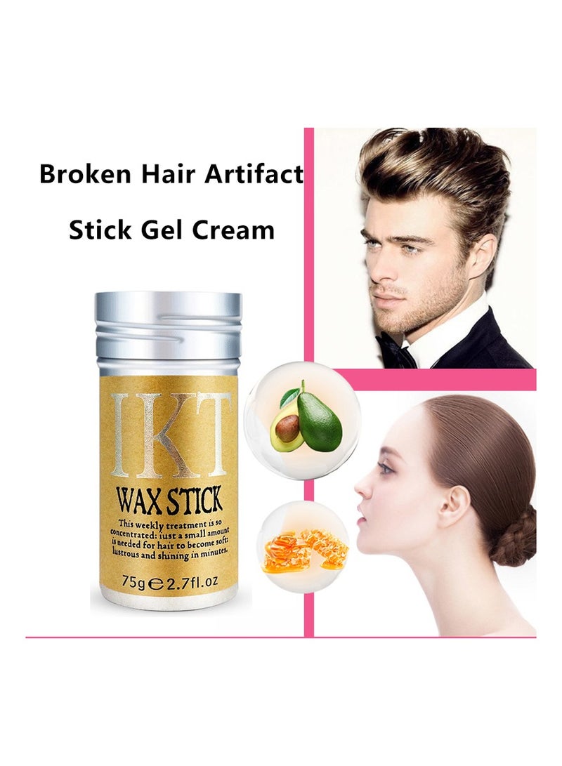 IKT 2PCS Hair Wax Stick Gel Cream Non-Greasy Style Hair Wax Stick For Men Women Broken Hair Artifact - Image 3