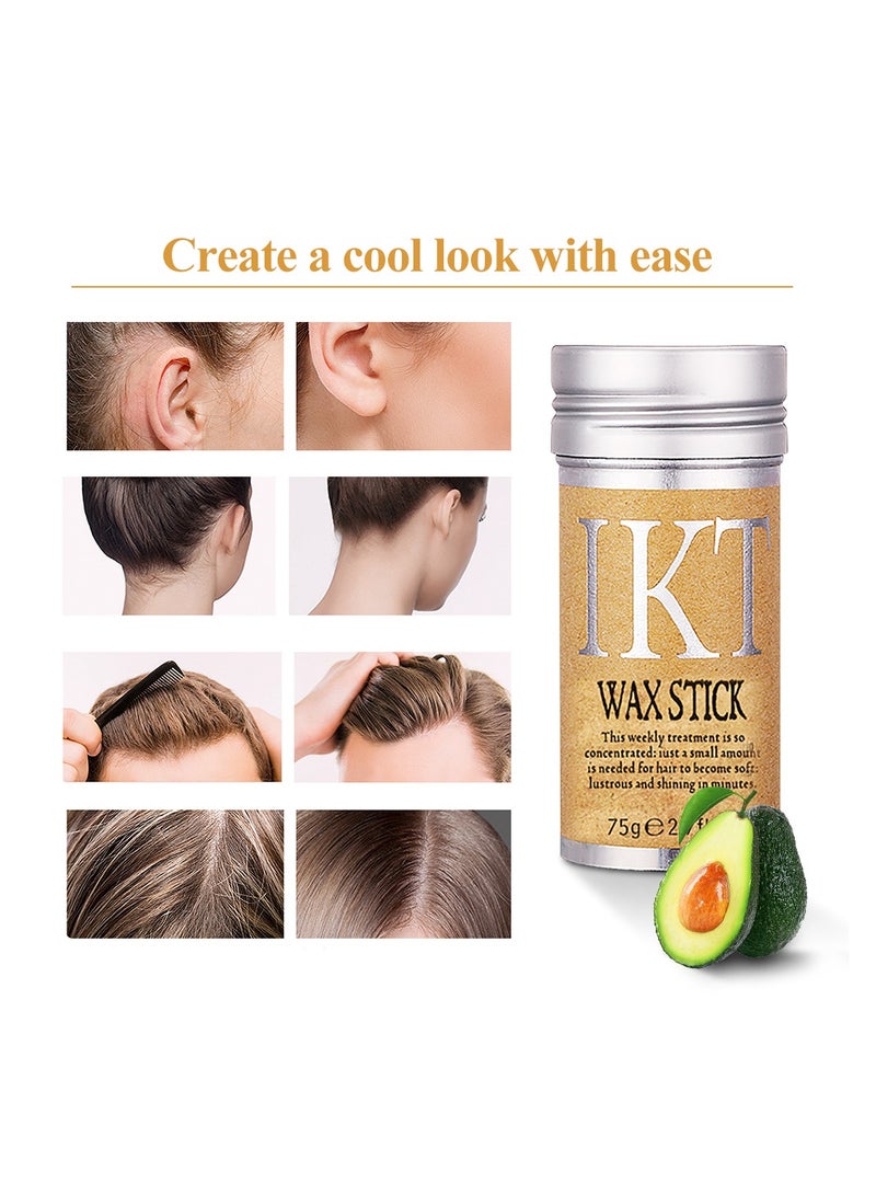 IKT 2PCS Hair Wax Stick Gel Cream Non-Greasy Style Hair Wax Stick For Men Women Broken Hair Artifact - Image 4