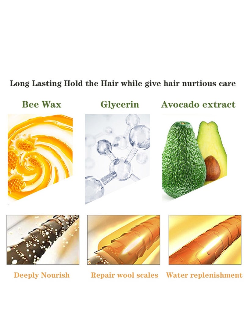 IKT 2PCS Hair Wax Stick Gel Cream Non-Greasy Style Hair Wax Stick For Men Women Broken Hair Artifact - Image 5