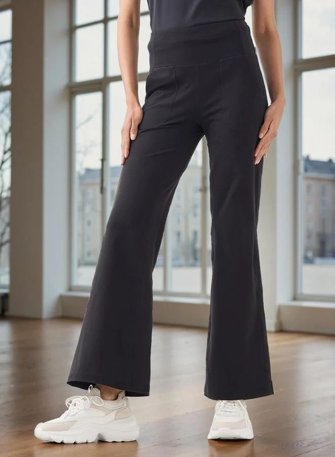 Splash Active  Wide Leg Pants with Elasticated Waistband and Pockets for Women | Best Price UAE