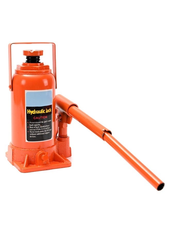 Hydraulic Bottle Jack - 5 Ton Capacity Heavy Duty Hydraulic Welded Bottle Jack with Safe Bypass Valve, Adjustable Top Screw, Wide Stable Base, and Pump Handle for Auto Repair and Workshop Use - Image 2