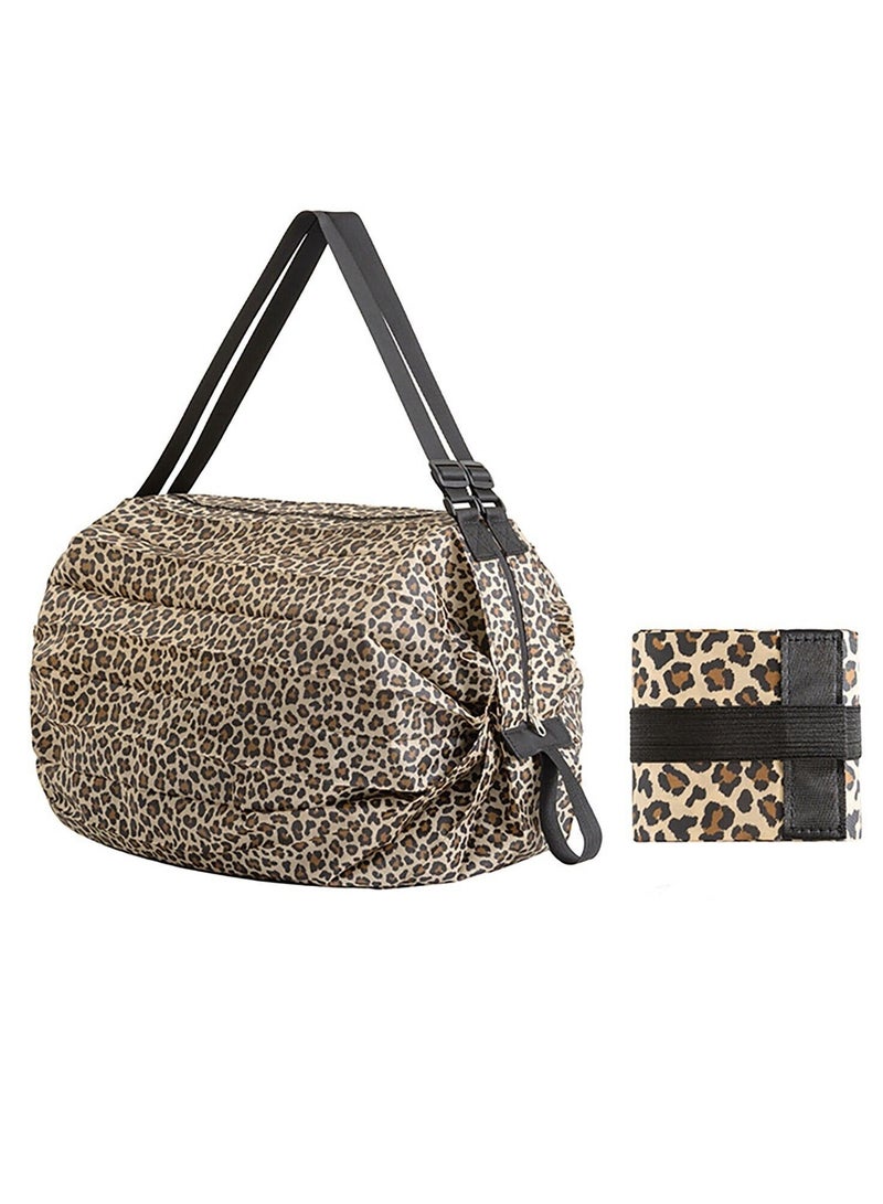 DubaiGallery Portable Foldable Shopping Bag Fashionable Beautiful Sports Shoulder Bag Large Capacity Waterproof Storage Bag