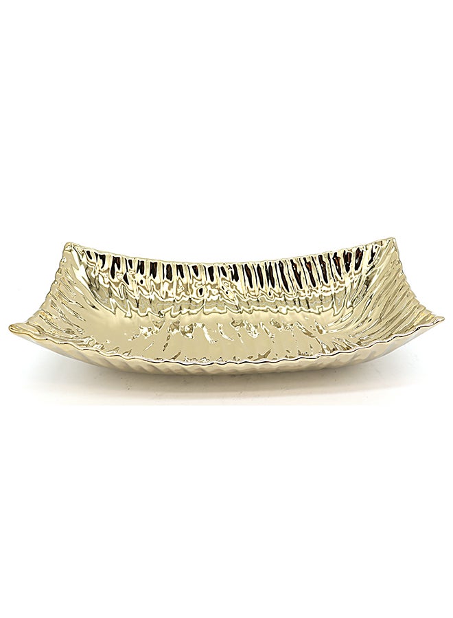 ايست من نون Decorative plate  36*18.5*8 cm Gold