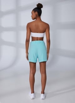 JJXX Normal Waist Normal Turquoise Women's Shorts 12213192  - Image 4