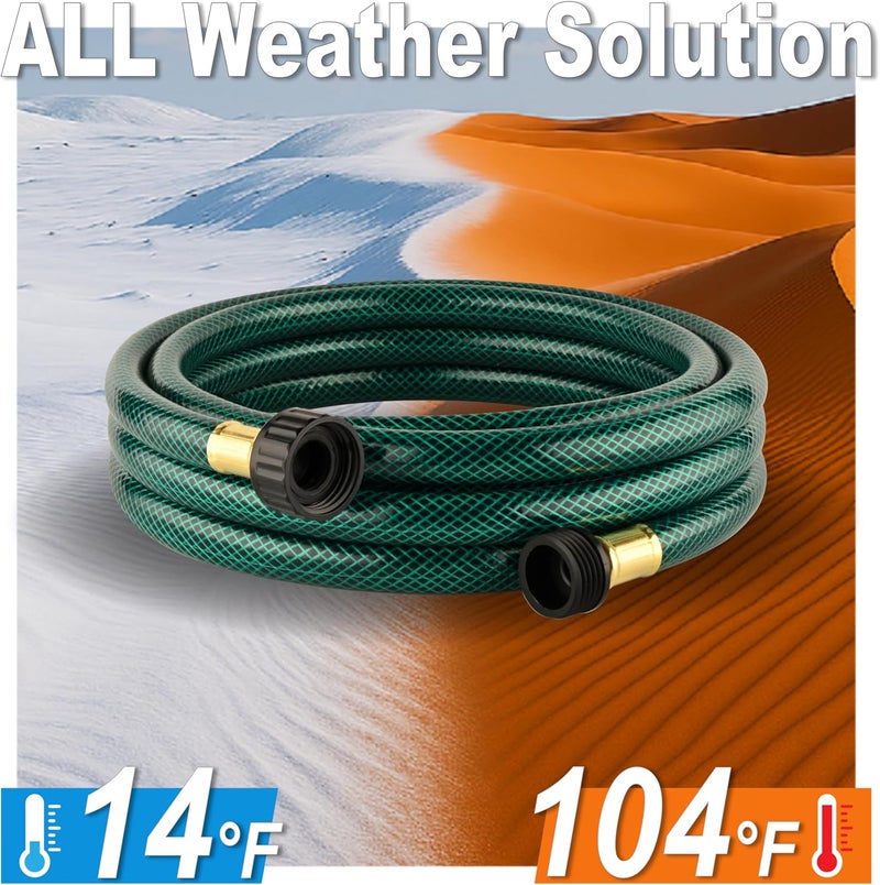 Orgrimmar Short Hose 10FT Flexible for Connection: 1/2" PVC Water Hose Lightweight and Leakproof for Small Gardens Reels Drip Irrigation Outdoor Faucet Extension - Image 5