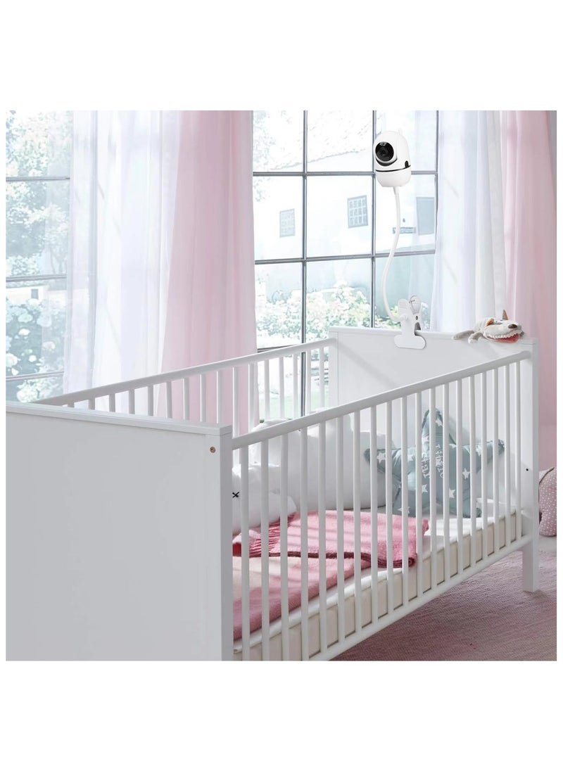 XiuWoo Flexible Baby Monitor Mount Compatible with Hello Baby HB65/HB40/HB6550/HB66/HB6339/HB6550 Pro, ANMEATE SM935E, Baby Camera Mount Without Tools or Wall Damage  - Image 3