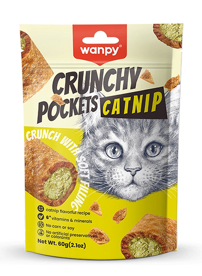 WANPY Crunchy Pocket Catnip & Chicken Recipe - Image 1