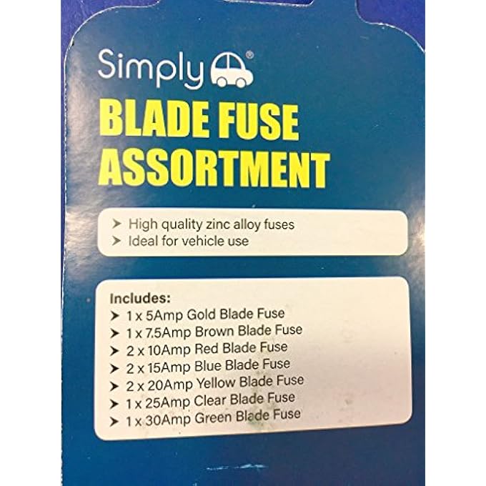 SIMPLY Bf819 Alloy Blade Fuse Assortment Ideal For Vehicle Use 10 Pieces And 7 Types 5A 75A 10A 15A 20A 25A 30A MultiFunction Car Fuse Set Of 10 - Image 4