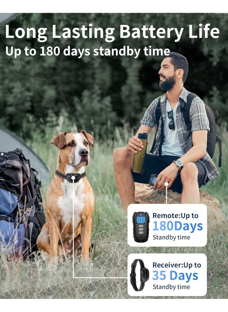 general Dog Training Collar with Remote - Waterproof Shock Collar for Dogs Adjustable Levels (1-99) Beep Vibration Shock Flashlight Rechargeable Dog E Collar for Training Small Medium and Large Dogs - Image 5