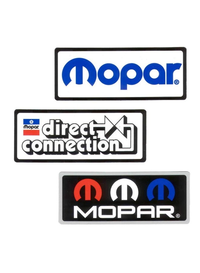 Mopar ملصقات فينيل بوصة اتصال مباشر بوصة شعار Rwb بوصة 2002 شعار الحالي بوصة مجموعة ملصقات مكونة من 3 قطع
