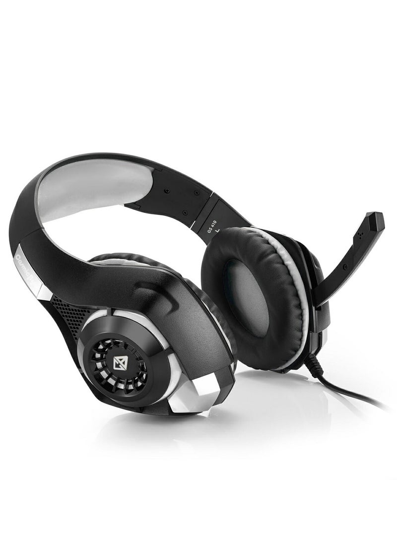Cosmic Byte GS410 Wired Gaming Headset Over Ear Headphones with Noise Cancelling Mic Compatible with PS5, PS4, Xbox One, PC, Mac, Computer, Laptop (Black)  - Image 2